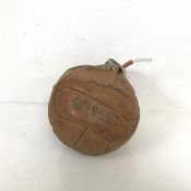 Football interest: a 1960s Sondico Stan Mortensen football with inflater and laces (d.23cm)