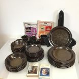 A mixed lot comprising a set of Royal Doulton Marbella pattern table ware c.1970s, including eight