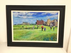 S. Shankland, Road Hole, St Andrews, limited edition giclee print, signed, titled and numbered 50/