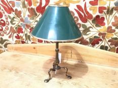 Railway interest: a Pulman car table lamp with aperture to one foot to secure to table (46cm x