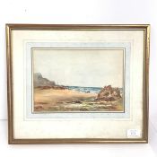 A. Fogg, Bude, Cornwall, watercolour, ex Tamar Gallery (17cm x 25cm)