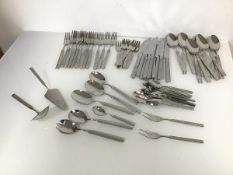 Edelstahl cutlery including dinner forks, knives, spoons, salad or dessert forks, teaspoons (12 of