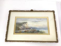 C. Richardson, Near Flamborough, watercolour (frame a/f) (17cm x 35cm)