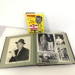 A photograph album, Bing Crosby throughout his career, some with other celebrities such as Bob