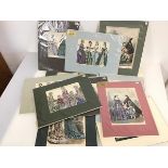 A large collection of 19thc fashion prints (approximately 15)