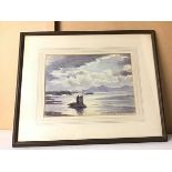 E.M. Urquhart, Castle Stalker, Argyll, signed bottom right (27cm x 39cm)