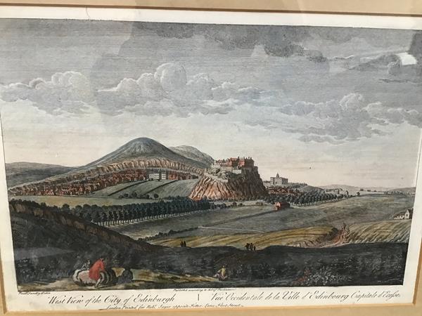 After Paul Sandby, West View of the City of Edinburgh, published according to an Act of