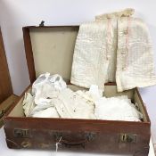 A collection of 1920s/30s children's clothing, all within a A. Boswell travelling case (21cm x