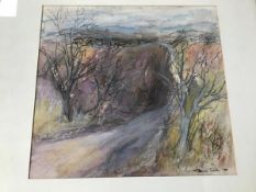 Patricia Sadler, Winter Fields, pastel, signed and dated '88 bottom right, ex McAulay Gallery, paper