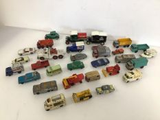 A collection of diecast toy cars, mostly by Lesney (largest: 5cm x 10cm x 4cm) (a lot)