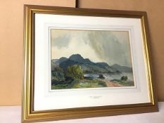 F. Buffham, West Highlands, watercolour, signed and dated 1952 bottom left (26cm x 37cm)