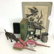 A mixed lot including a Hamilton & Inches enamel box, inscribed to interior, Millenium Box,