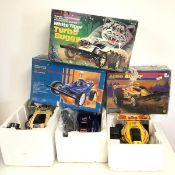 Tandy Buggy radio controlled cars (3), including White Tiger, Special Turbo and Aero