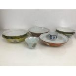 A collection of mainly early 20thc. Chinese Exportware in various patterns and designs (largest: 5cm