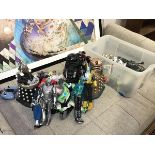 A collection of toys and figures including Daleks (h.32cm), Toy Story, Voltron etc. (a lot)