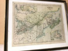 An early 20thc map of Canada, published by George Philip & Son, London and Liverpool (25cm x 31cm)