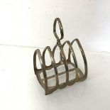 A Birmingham silver Mappin & Webb toast rack (11cm x 9cm x 6cm) (80.59g)