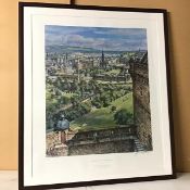 J. Mackintosh Patrick, Edinburgh from the Battlements, signed bottom right limited edition print,