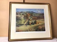 James Mackintosh Patrick (1907-1998), Corn Stalks, limited edition print of 500, ex Horseshoe