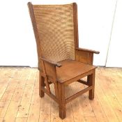 A fine and unusual late 19th century Orkney chair, made to mark the occasion of the owner's