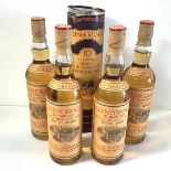 Whisky: Glenmorangie, Ten Years Old, Single Highland Malt Scotch Whisky, 40%, 4 bottles, 70cl,
