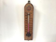 Negretti & Zambra, a large advertising "thermometer", c. 1920, printed in gilt and colours with