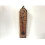 Negretti & Zambra, a large advertising "thermometer", c. 1920, printed in gilt and colours with