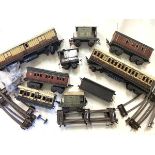 A group of German O Gauge tinplate rolling stock, early 20th century, Marklin and Gebruder Bing (