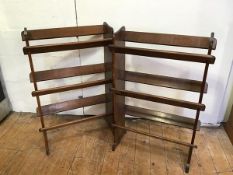 A pair of shoe racks with three tiers (90cm x 61cm x 7cm)