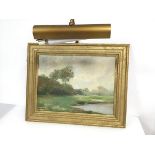 A. McIntosh, Rural Scene with Cattle, oil on canvas, signed bottom left in gilt frame with picture