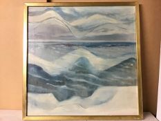 Norwegian School, Ship in Stormy Sea, oil on canvas, initialled and dated '73 bottom right and