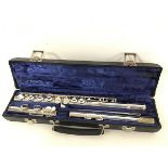 A Gemeinhardt Elkhart flute, stamped M2C84551 complete with original case (case: 6cm x 41cm x 10cm)