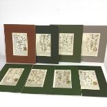 A collection of coloured 18thc. road maps by Owen and Bowen, showing towns including Kingston upon