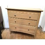 A Marks and Spencer's Home Hastings three drawer chest of drawers (82cm x 85cm x 44cm)