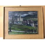 Ian Cheyne (1895-1955), Stately Home in Stormy Skies, oil, signed bottom left (51cm x 65cm)