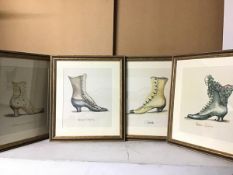 A set of prints, Ladies Boots (each; 34cm x 29cm)