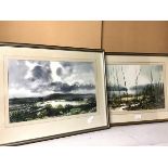 C. Rex James, Winter Landscape, watercolour, signed bottom right (34cm x 52cm) and another by the