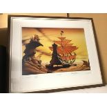 Rodney Matthews, Terrestrial Voyager, limited edition print, 120/400, signed bottom right (49cm x