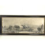 George Harvey, The Curlers, dated 1835, etching (28cm x 75cm)