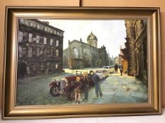 Ann McGregor, St Giles Cathedral, Edinburgh, oil on canvas, signed and dated '82 bottom left (48cm x