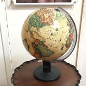 A 1980s World Discoverer terrestrial globe, inscribed Scan-globe A/S Denmark, Cartography by Carl F.