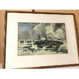 Charles Napier, Storm Brewing, watercolour, signed bottom left, ex Torrance Gallery (32cm x 48cm)