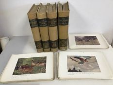 The British Bird Book, Kirkman, published c.1912, vols I-IV, and a large quantity of bookplates