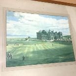 Crowds Watching Golfers on the 18th Green, print (40cm x 54cm)