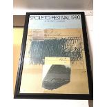 A Spoleto Festival 1980, framed poster (96cm x 67cm)