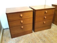 A pair of neat Stag chests of drawers (64cm x 44cm x 56cm)