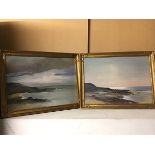 Agnes Kyle, Coastal Scene, watercolour, signed bottom left (39cm x 54cm) and another by the same