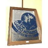 A mirror advertisment sign for Mata Hari, Starring Greta Garbo and Ramon Novarro (53cm x 41cm)