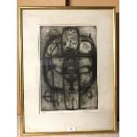 Andy Taylor, Echoes, drypoint etching, artist's proof, signed bottom right, ex Compass Gallery