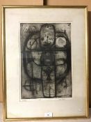 Andy Taylor, Echoes, drypoint etching, artist's proof, signed bottom right, ex Compass Gallery